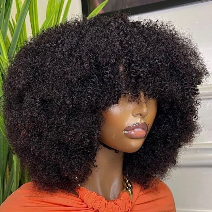 Fringe curl wig